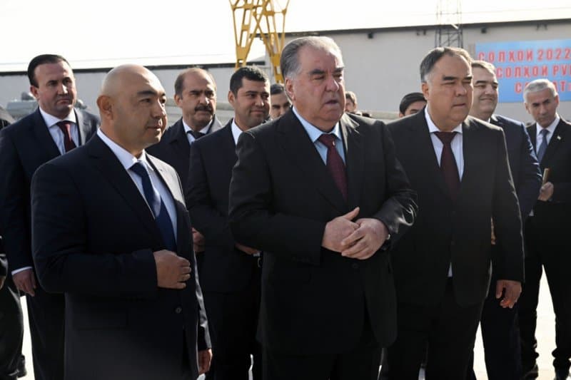 President of Tajikistan Emomali Rahmon launched the activities of the enterprise for the production of power transmission poles, repair and modernization of power plants of Istaravshan Energo LLC