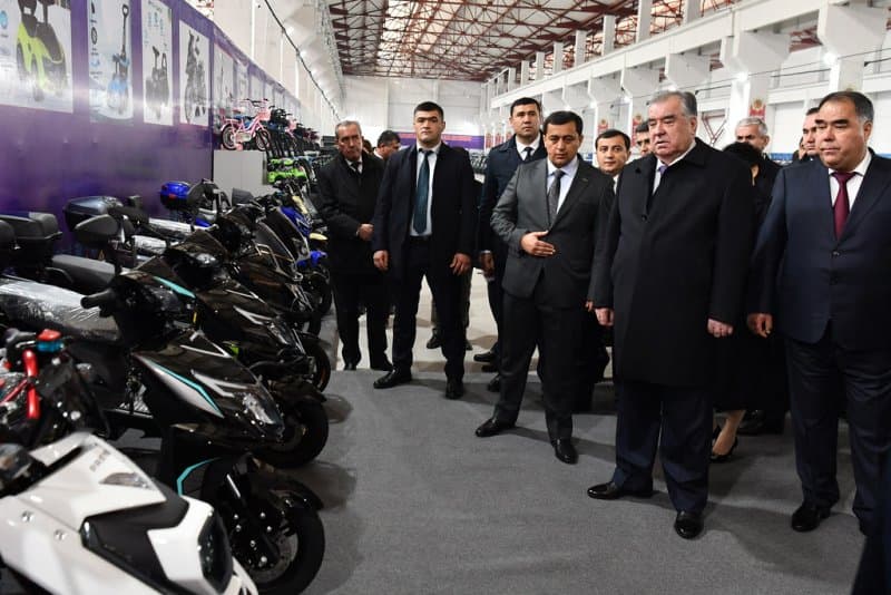 Head of State Emomali Rahmon opened the Sairi Sugd enterprise in Khujand