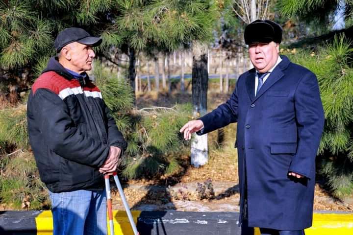 The head of the region, Rajabboy Ahmadzoda, visited the Vakhdat National Park