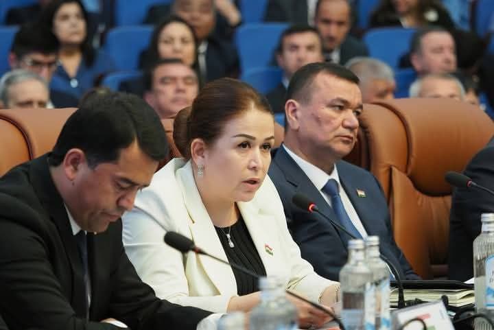 Участие и выступление председателя Комитета по делам женщин и семьи при Правительстве Республики Таджикистан Файзиддинзода Бунафши