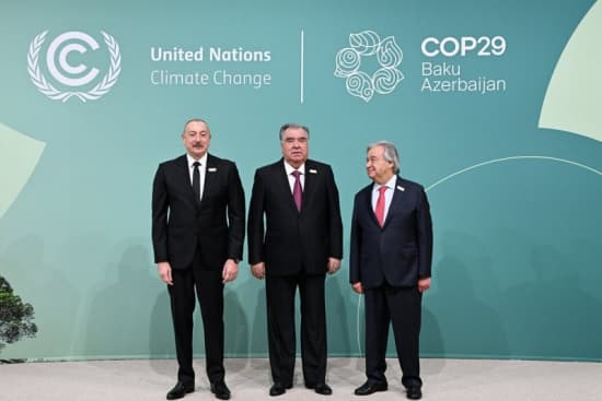 President of the Republic of Tajikistan Emomali Rahmon took part in the 29th Conference of the Parties to the United Nations Framework Convention on Climate Change in Baku
