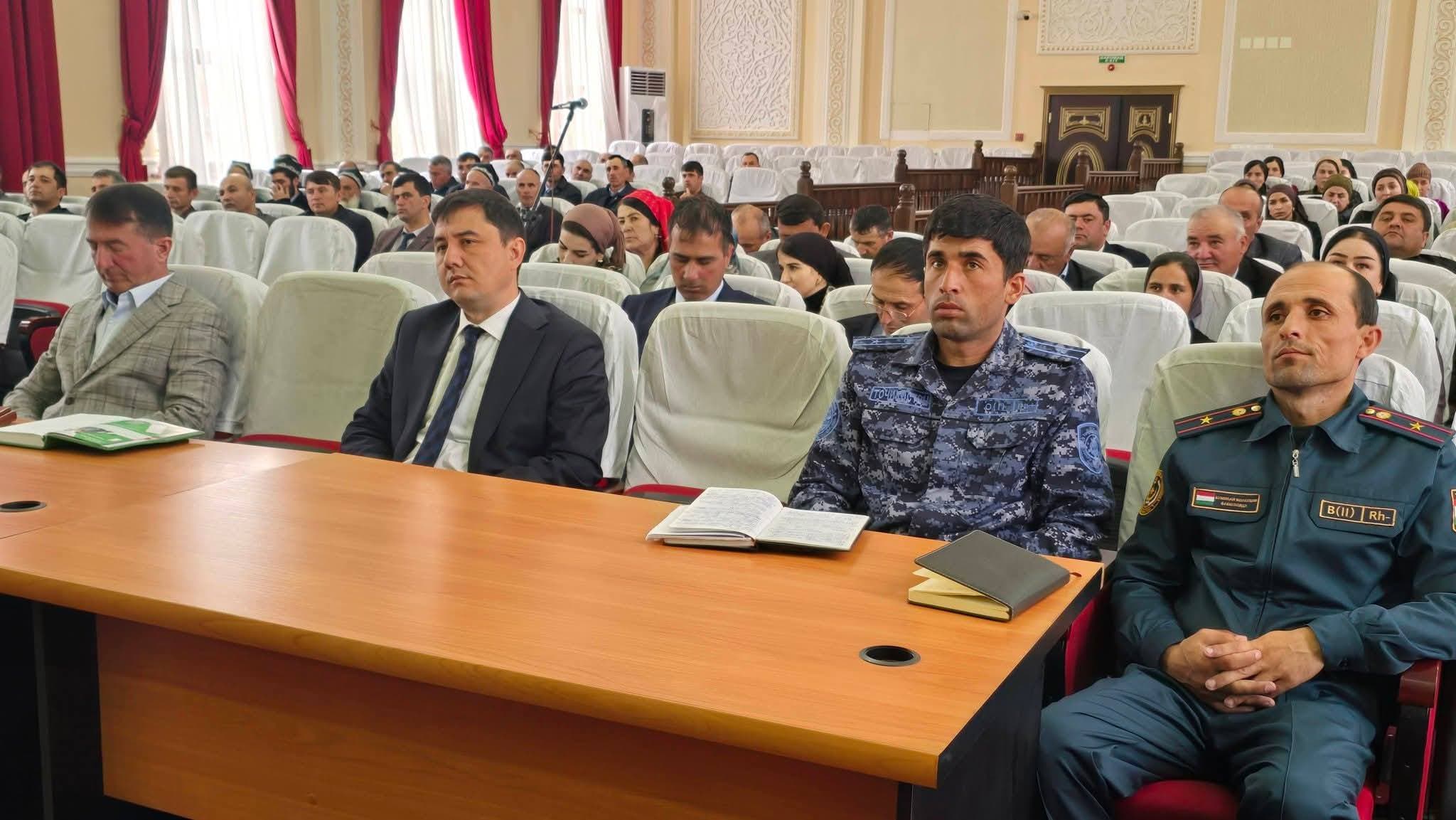 MEETING OF THE WORKING GROUP OF THE GENERAL PROSECUTOR’S OFFICE OF THE REPUBLIC OF TAJIKISTAN WITH ACTIVISTS OF SHAMSIDDIN SHOHIN DISTRICT