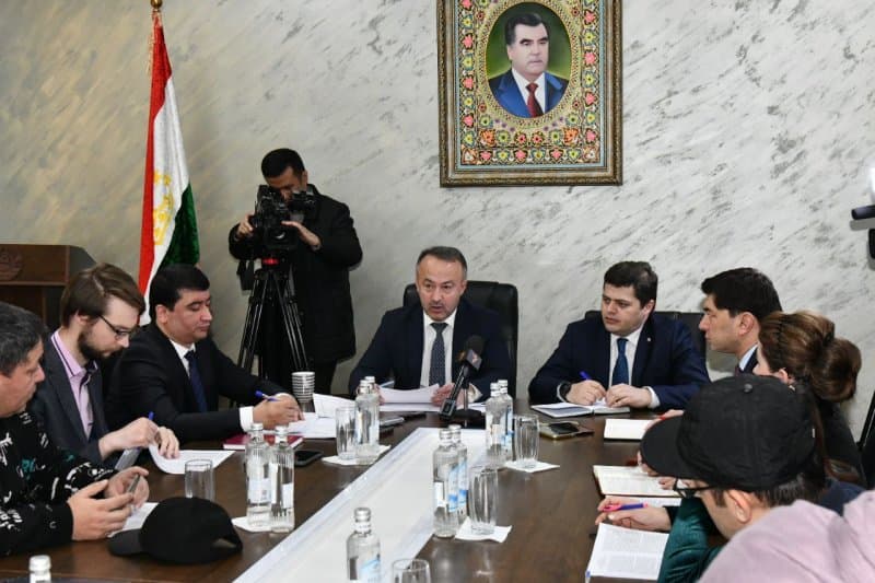 Press Conference at the Export Agency under the Government of the Republic of Tajikistan