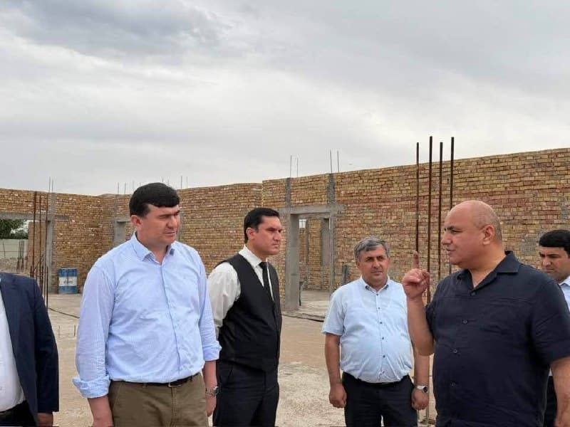 Representative of the Government of the Republic of Tajikistan in Bokhtar Inspected the Construction Progress of an Educational Institution in the “Dusti” Neighborhood