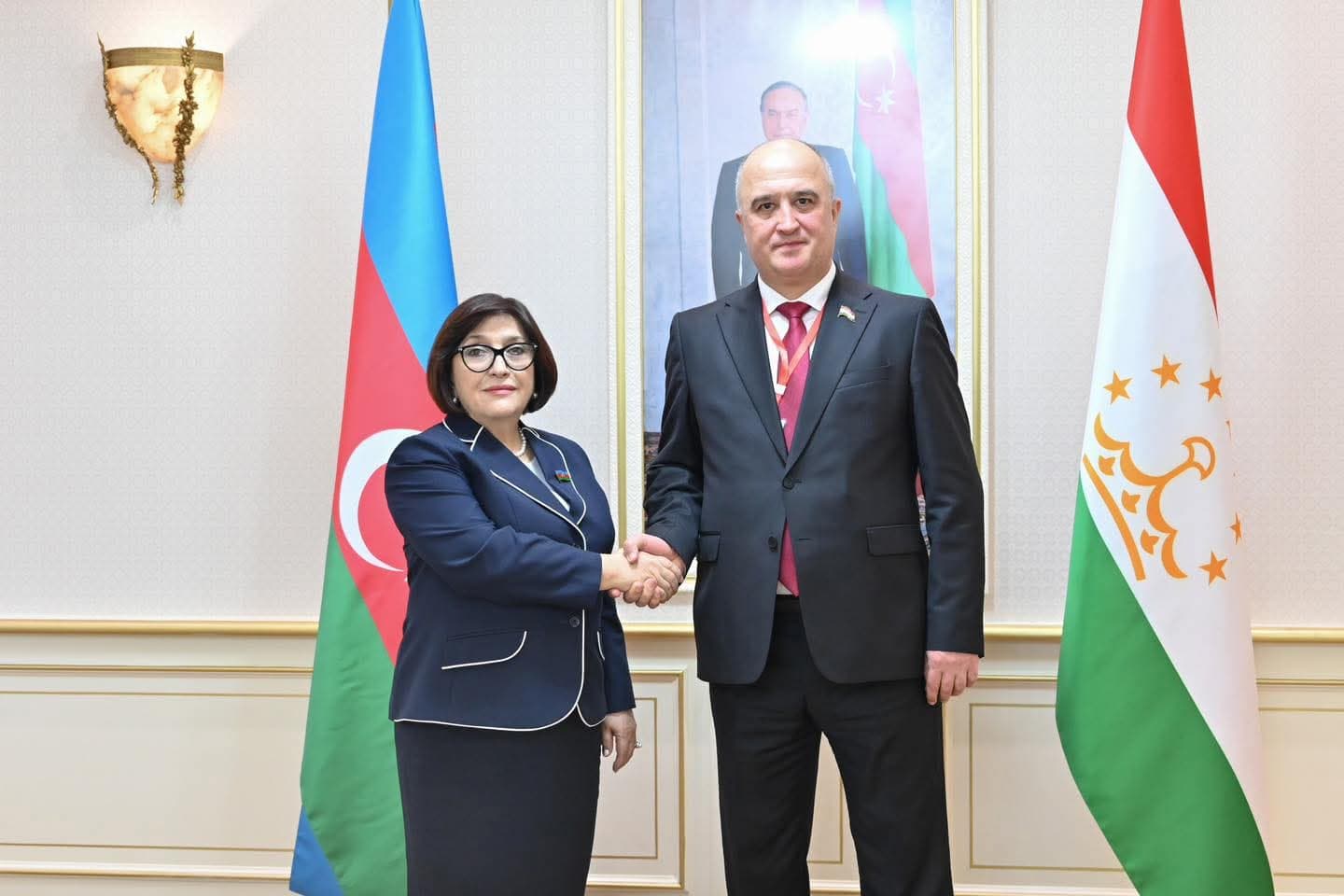 Meeting of the Chairman of the Majlisi Namoyandagon of the Majlisi Oli of the Republic of Tajikistan with the Chairman of the Milli Majlis of the Republic of Azerbaijan