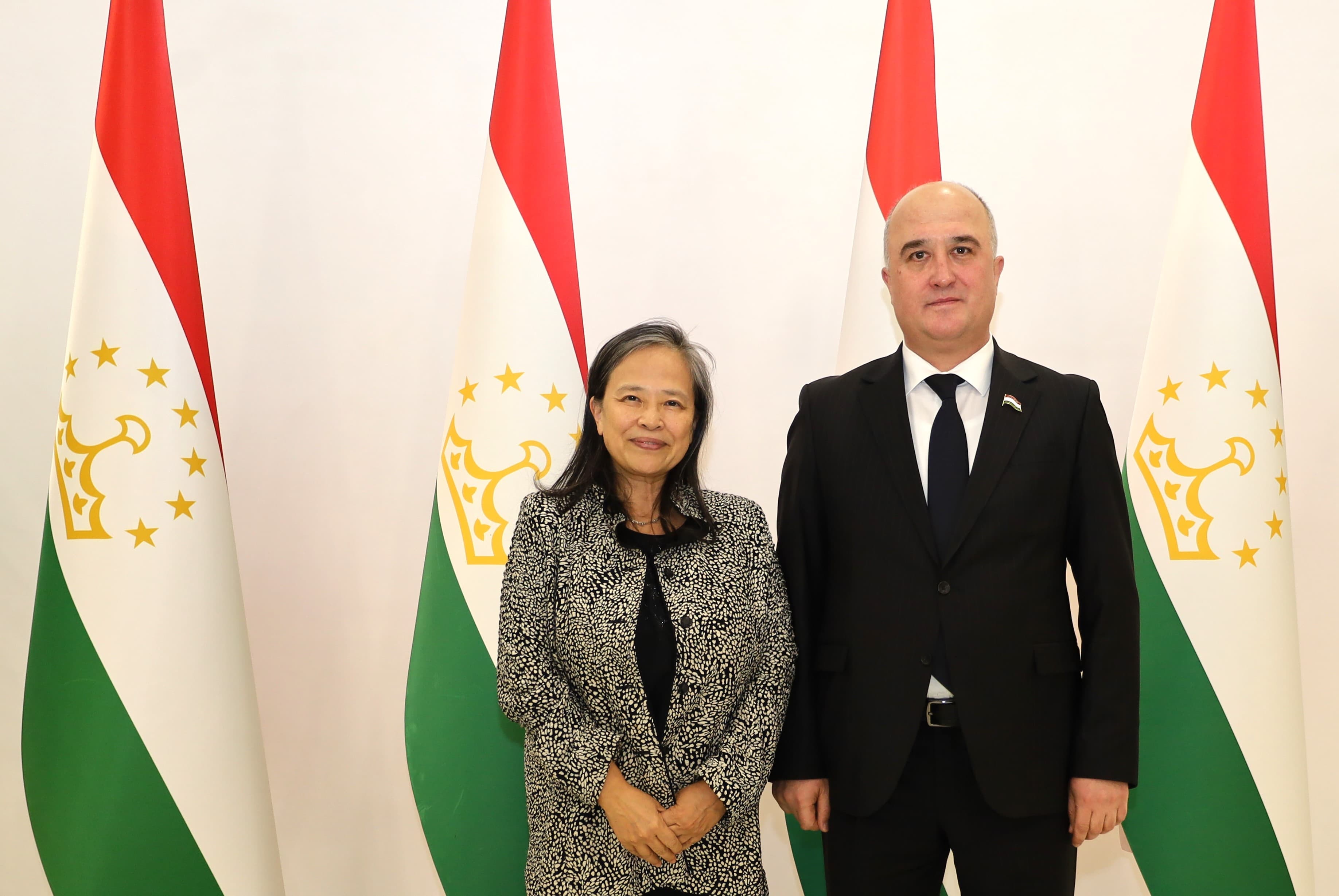 Meeting between Faizali Idizoda, Chairman of the Majlisi Namoyandagon, and Japanese Ambassador Ms. Furuta Keiko