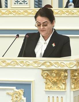 Баромади мушовири калони муовини Раиси Маҷлиси намояндагон Марҳабо Азимӣ дар ҳамоиши идона бахшида ба рӯзи Забони давлатӣ