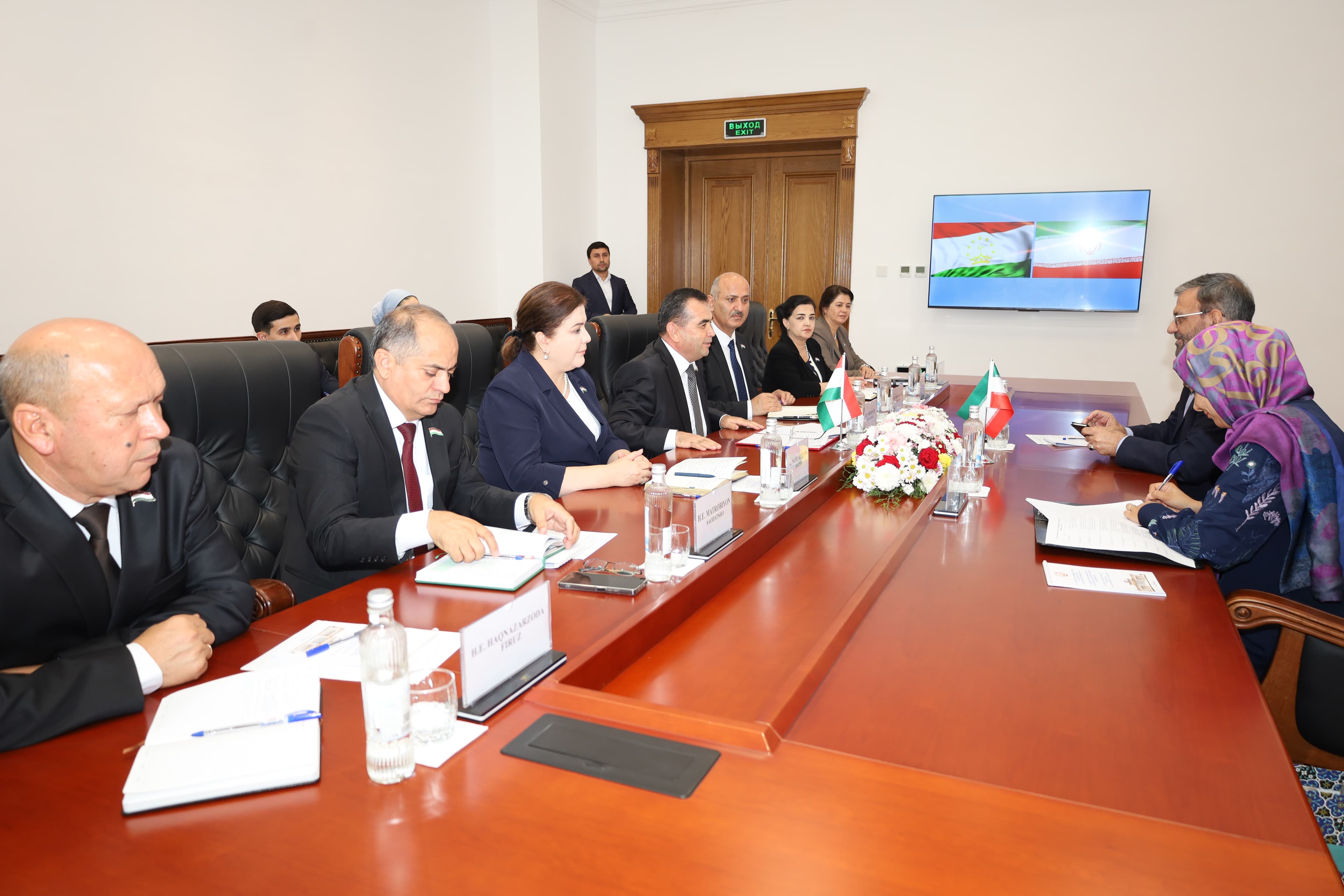 Meeting of the Tajikistan Friendship and Inter-Parliamentary Cooperation Group Delegation with the Ambassador of the Islamic Republic of Iran,  Mr. Alirizo Haqiqiyon