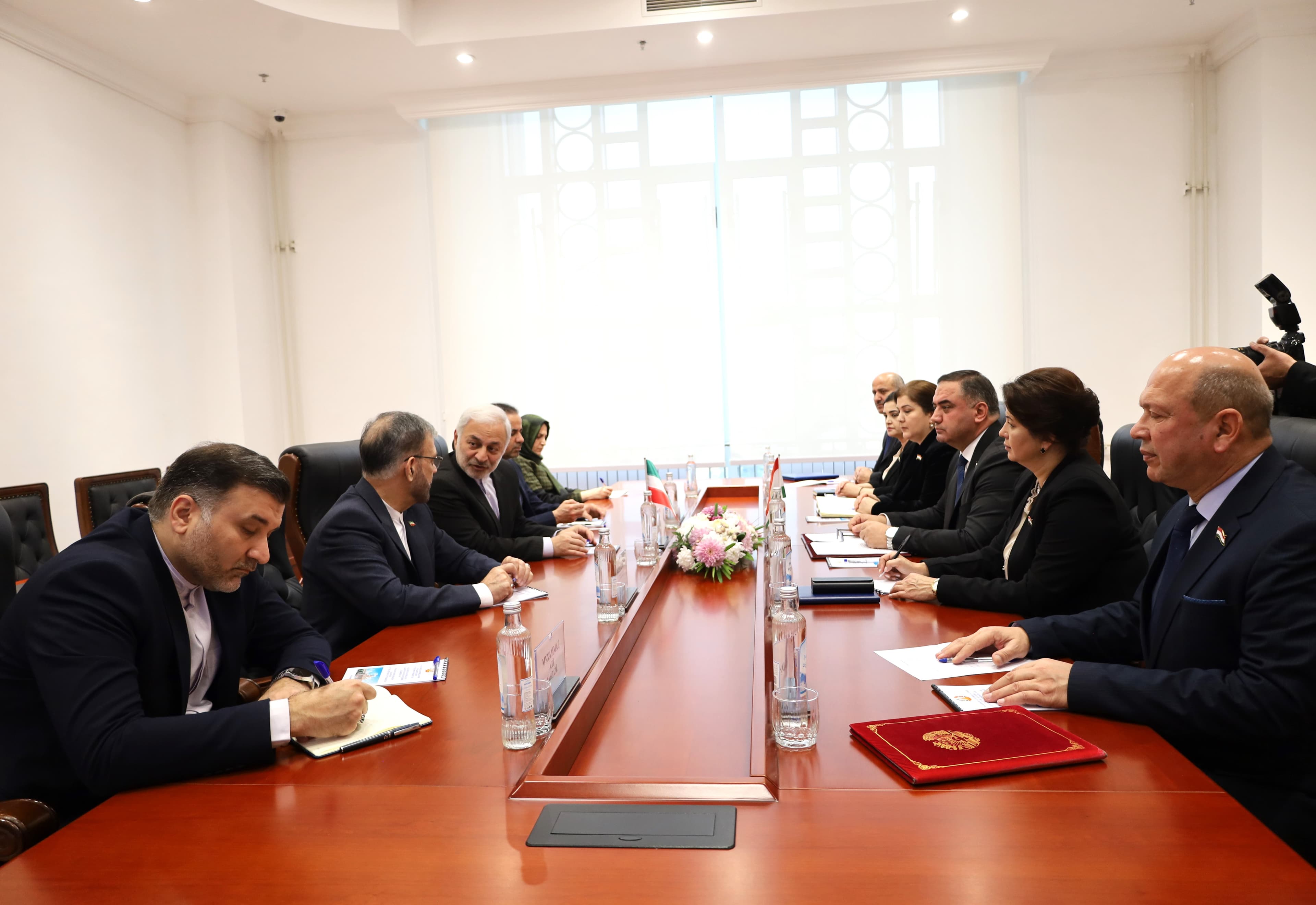 Aziz Giyozoda met with the Deputy Minister of Foreign Affairs of the Islamic Republic of Iran for Consular, Parliamentary Affairs, and Iranian Citizens, Wahid Jalolzoda