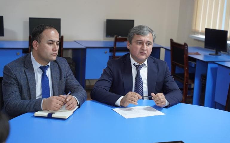 Встреча ответственных сотрудников управления по подготовке научных кадров с участниками республиканских конкурсов