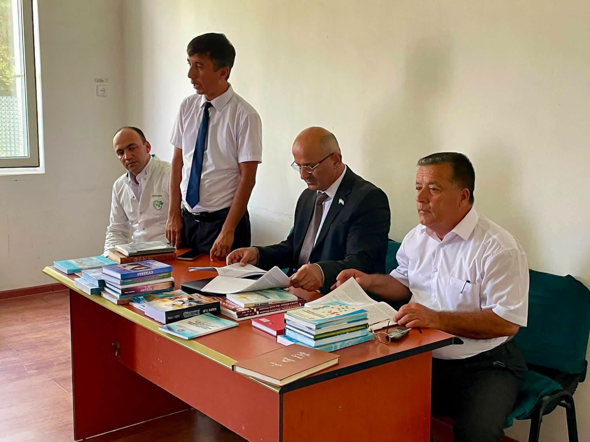 Meeting of Shamsherzoda Komiljon with Doctors and Staff of the Hospital in A. Avazov Jamoat, Vose District