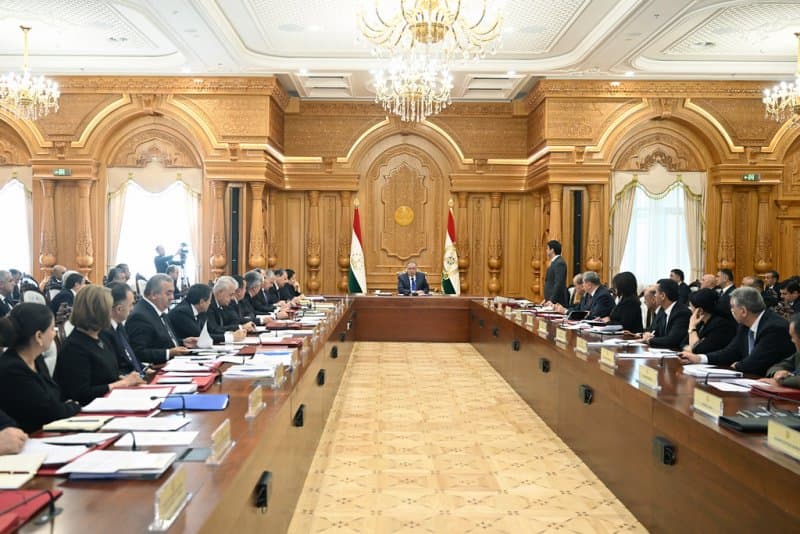 A meeting of the Government of the Republic of Tajikistan was held