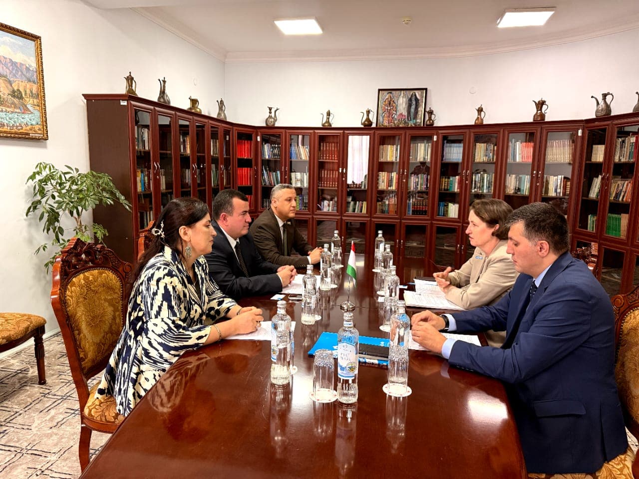 Meeting of the Minister of economic development and trade of the Republic of Tajikistan with the newly appointed Head of UNICEF in the Republic of Tajikistan