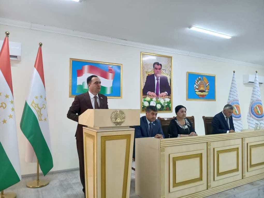 Members of the Majlisi Namoyandagon Hold Meeting with Voters in Istaravshan