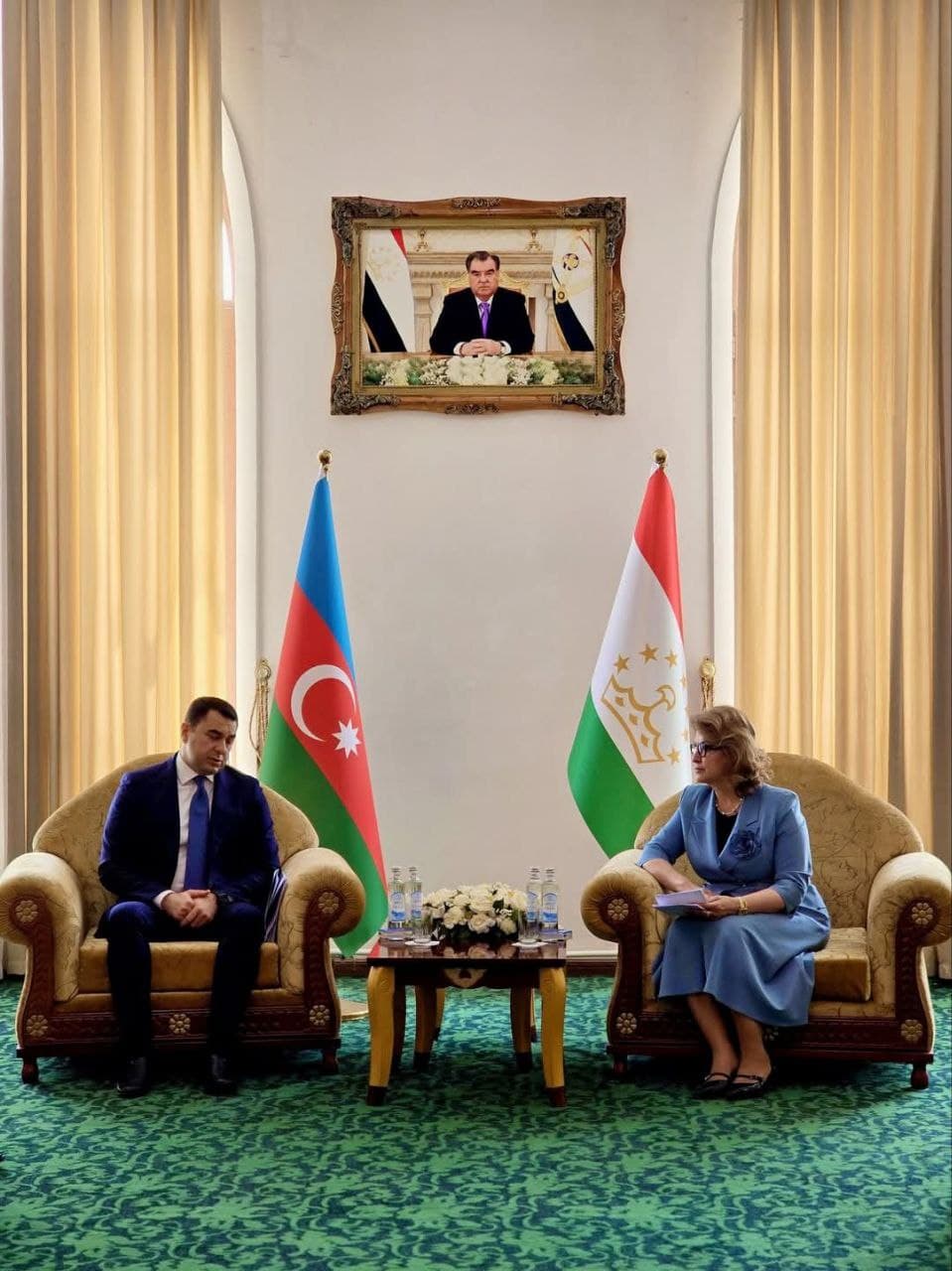 Within the framework of the Days of Culture of the Republic of Azerbaijan in the Republic of Tajikistan, the Minister of Culture of the Republic of Tajikistan, Sattoriyon Matlubakhon Amonzoda, held a meeting with the Minister of Culture of the Republic of Azerbaijan, Adil Kerimli.