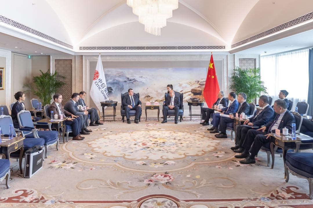 Meeting of the Delegation of the Working Group of the Republic of Tajikistan with the Chairman of the Board of Directors of the China International Investment Corporation for Property Management (CITIC)