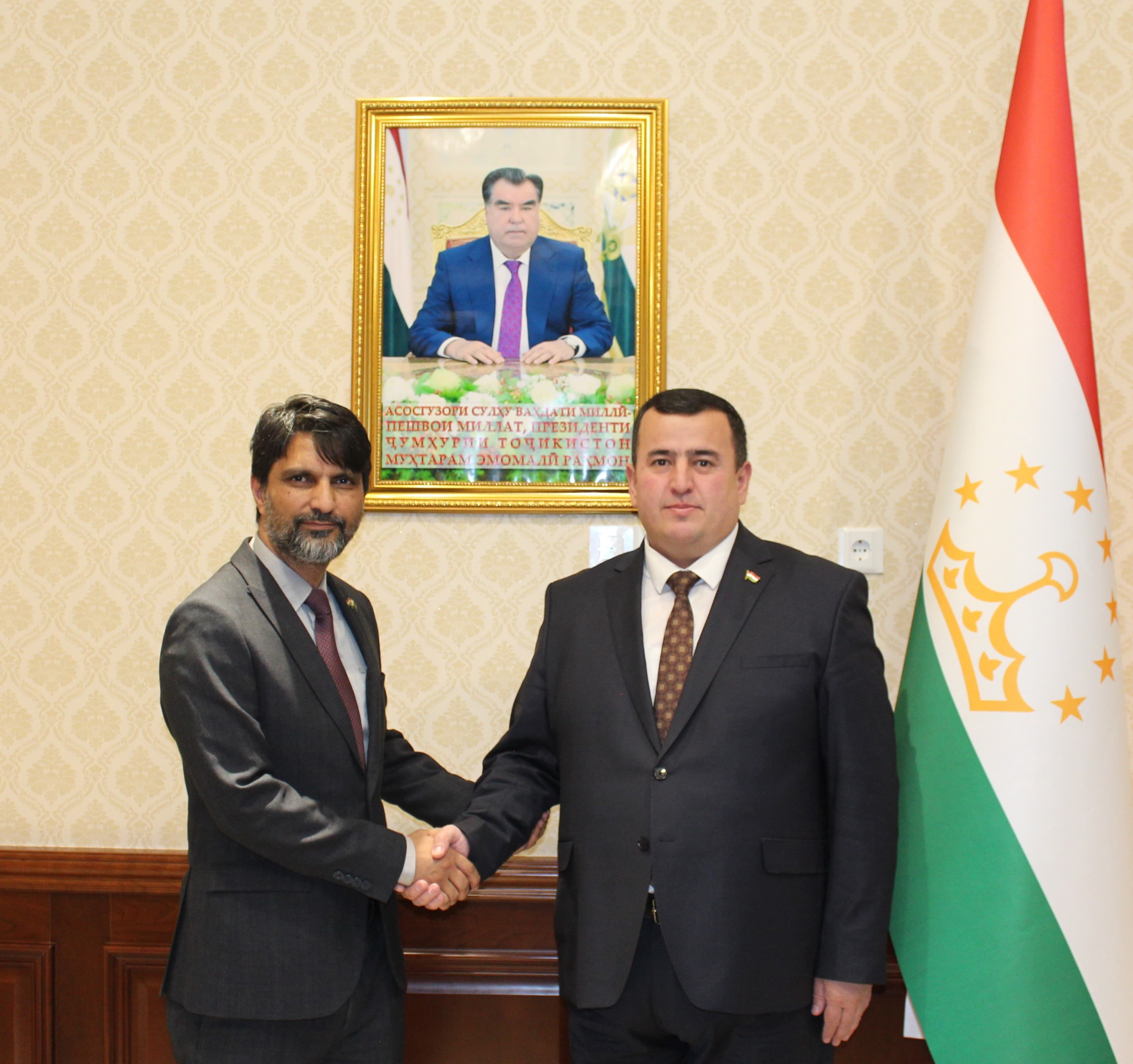 Meeting of the Minister of Economic Development and Trade of the Republic of Tajikistan with the Ambassador Extraordinary and Plenipotentiary of the Islamic Republic of Pakistan to the Republic of Tajikistan