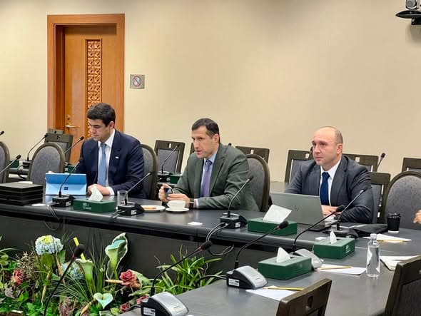 In the city of Jeddah, Kingdom of Saudi Arabia, a working meeting was held with the participation of the First Deputy Minister of Finance of the Republic of Tajikistan, Majidi Yusuf Khairullo, and the delegation of the Financial Planning and Analytics Department of the Islamic Development Bank Group.