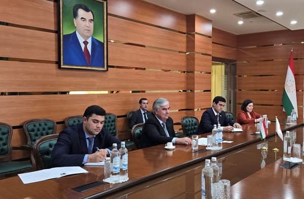 Discussion of cooperation with the newly appointed Ambassador of Japan to Tajikistan.