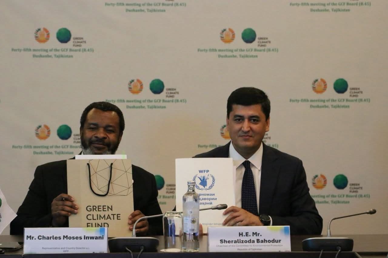 Signing Ceremony of Two New Green Climate Fund-Approved Projects for Tajikistan Worth USD 190 Million