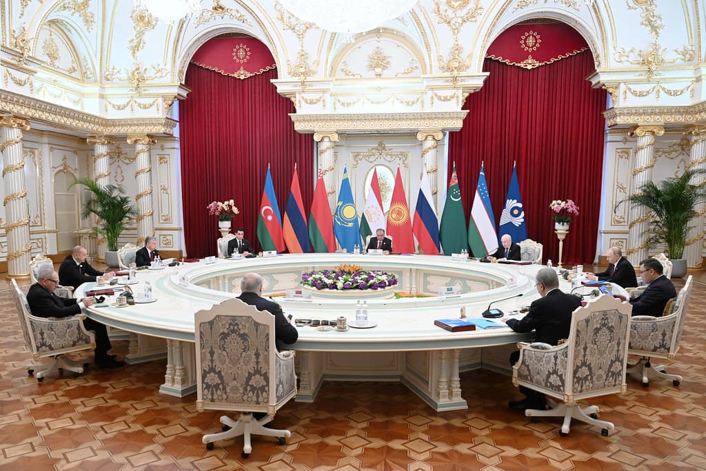 “The opening of the meeting of the Council of Heads of State of the Commonwealth of Independent States.”