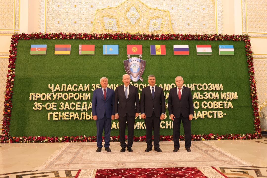 “A bilateral meeting was held between the Prosecutor General of the Republic of Tajikistan, H.S. Vohidzoda, and the Prosecutor General of the Russian Federation, A.V. Gutsan.”